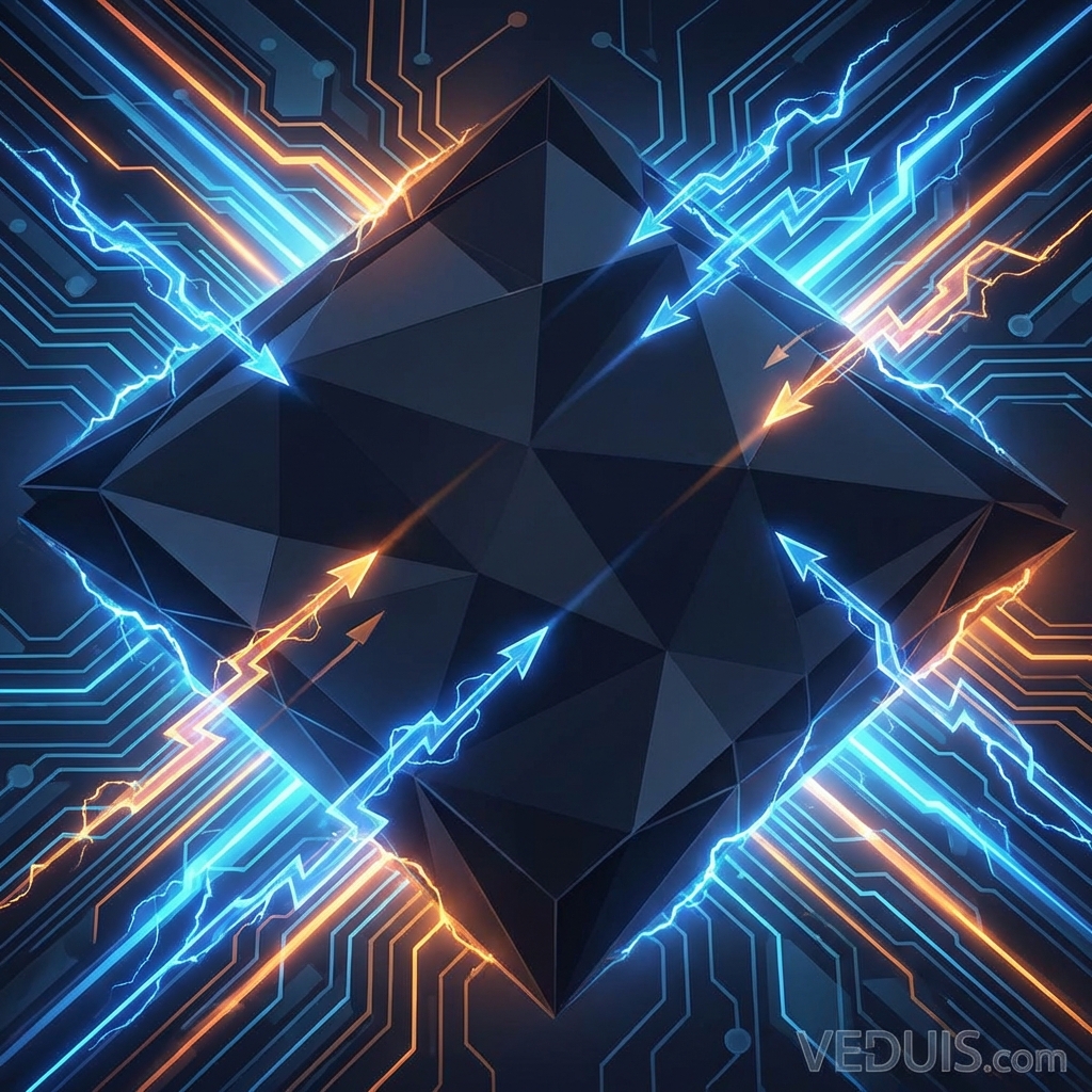 Abstract illustration representing speed and edge computing